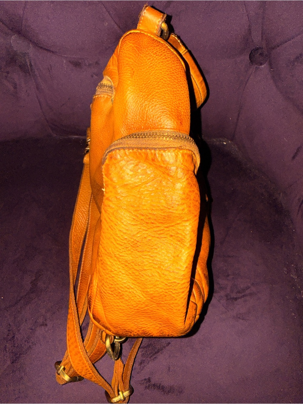 Lusher Mini Quest Backpack in Cognac - Picture 5 of 6
